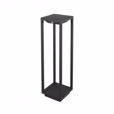 Lanterne solaire domestique LED gris foncé 2,2w avec batterie IP54 Zafferano