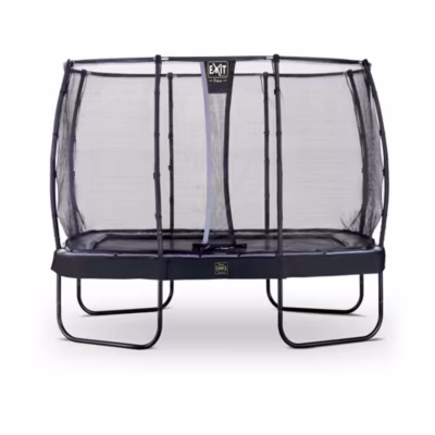 Trampoline EXIT Elegant Premium 214x366cm avec filet de sécurité Deluxe noir