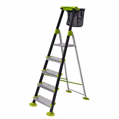 Escabeau de jardin 5 marches – Hauteur de travail maximale de 3.06m – 219205