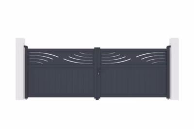 Portail battant motorisé 4m HALTI H.140cm + Motorisation BUNKER B500