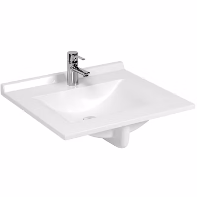 Plan simple vasque en résine de synthèse RESIPLAN – 60 cm
