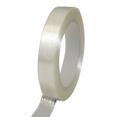 Ruban adhésif armé fil à fil transparent 130mic – rouleau adhésif 19 mm x 50 m