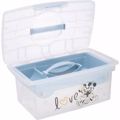 Boite à jouets avec poignée et organiseur Mickey Love