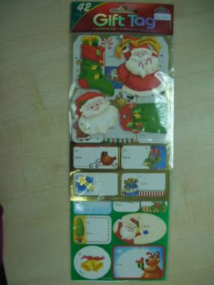 Planches de 42 étiquettes cadeaux autocollantes – feeric lights & christmas