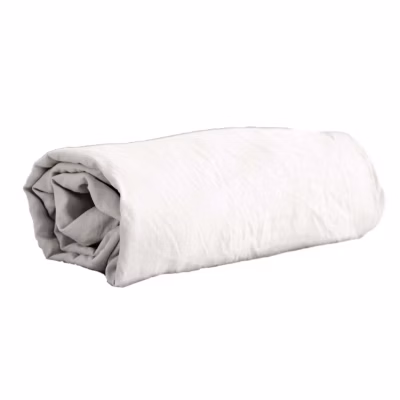 Drap housse 2 places 100% microfibre lavée bonnet 28 cm