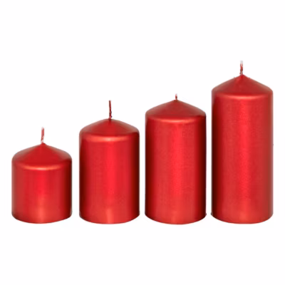 Bougie votive avent x 4, rouge – feeric lights & christmas