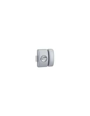 Verrou à bouton à capot pour porte d&rsquo;entrée, cylindre diamètre 23x45mm, argent, 4 clés réversibles – SP