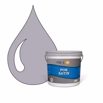 Peinture murs intérieurs satinée- Cuisine & Salle de bain POK SATIN – Lavander 25m² – 2,5L