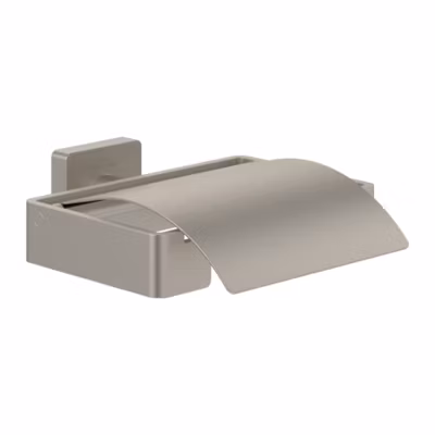Dérouleur de papier toilette avec couvercle VILLEROY ET BOCH Elements – Striking Nickel Brossé