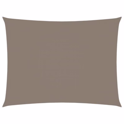 vidaXL Voile de parasol Tissu Oxford rectangulaire 2,5×3,5 m Taupe