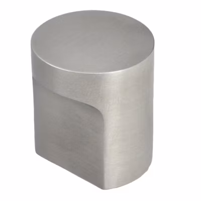 Bouton de meuble  acier inox diamètre 25 mm lot de 12 piéces