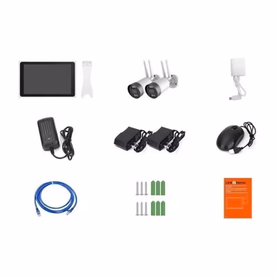 Kit 2 caméras Wi-Fi + écran NVR – LINK2HOME – 3MP, détection intelligente, écran LCD 10.1