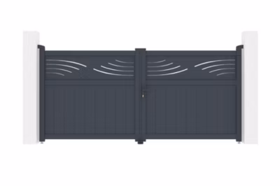 Portail battant 3m HALTI H.140cm gris