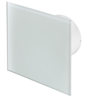 Ventilateur Blanc Verre Tirette Extracteur D&rsquo;air 100mm Awenta