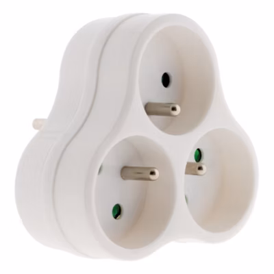 Triplite éco-conçue Natura 3x16A blanc Zenitech