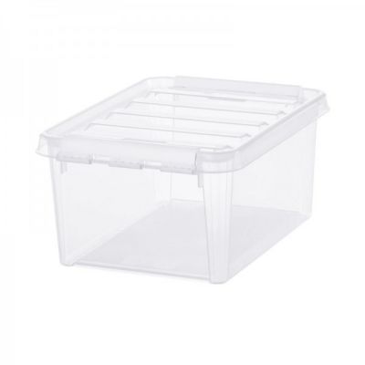 Boîte en plastique avec couvercle clipsable 8 litres – Clips Blancs