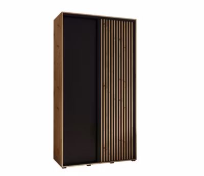 Armoire Lanko 1 a portes coulissantes H. 235,2 x L. 130 x P. 45 2 portes