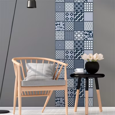 Sticker Mural Carrelage adhésif Cuisine Salle de Bain – 24 STICKERS CARRELAGES SCANDINAVE MALMO – 24stickers15x15cm