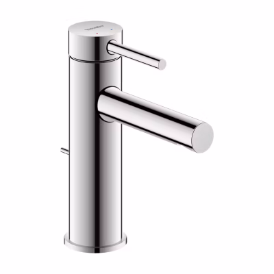 Robinet mitigeur monocommande lavabo laiton Chrome + Garniture de vidage & Tirette – 18×5,2x16cm – CIRCLE M