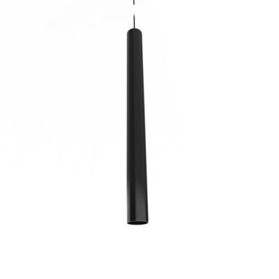 LUMICOM – ROND Suspension, 1X E27, max 42W, métal, noir brillant, H. 60cm