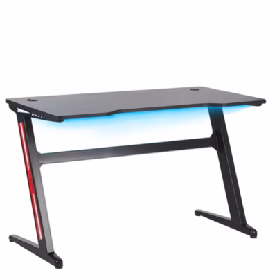 Bureau de jeu DARFUR Noir 120 cm 60 cm LED RVB