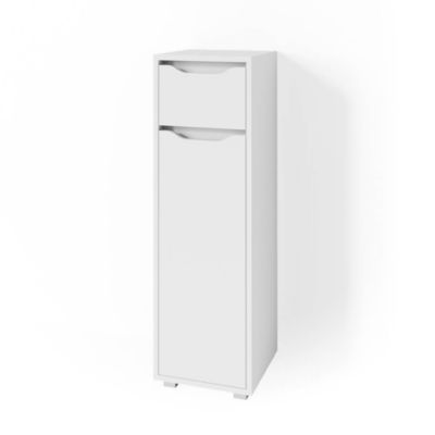 Vicco Meuble de rangement de salle de bain Blanc 30×97.5cm
