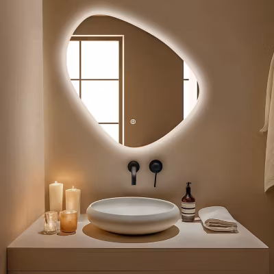 Miroir salle de bain LOMAZOO Zurich avec LED 80 cm ovale