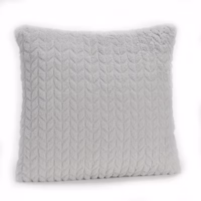 Coussin Chevron gris clair 40×40 cm