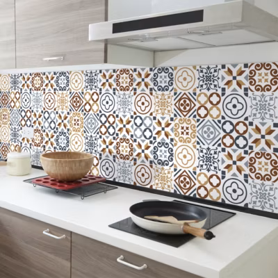 Sticker Mural Carrelage adhésif Cuisine Salle de Bain – 24 STICKERS CARRELAGES AZULEJOS ZEPETINO – 24stickers15x15cm
