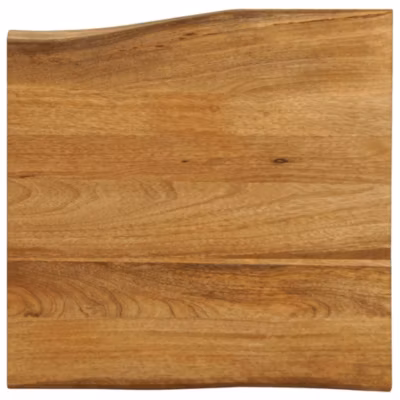 Dessus de table-Plateau de Table de Remplacement 80x80x2,5 cm bord vivant bois massif manguier 409605