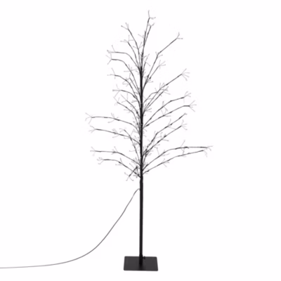 Arbre à LED lumineux 150 cm 360 LEDs blanc chaud décoration de Noël + minuterie