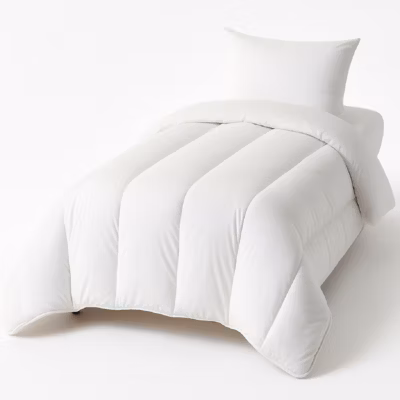 Couette Ultra chaude Microfibre Blanche – 1 personne 140 x 200 – 17125