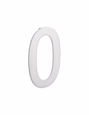 Chiffre 0 à visser, inox, H.100mm – THIRARD