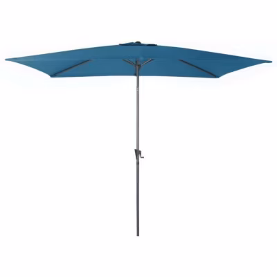 Parasol aluminium avec manivelle 3x2m Tilt bleu Bleu