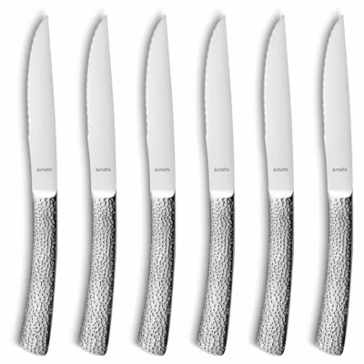 Coffret 6 couteaux steaks Inox – Steak Bongo XL par Amefa