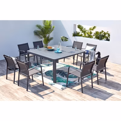 Salon de jardin aluminum 8 places FLORENCIA