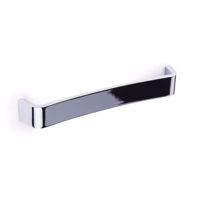 Manche en Zamak finition chrome brillant, dimensions: 232x30x33mm et inserts: 224mm-