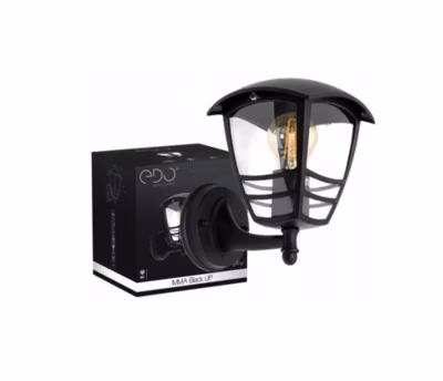 Applique murale extérieure IP44 E27 noire Imma Black UP applique extérieure luminaire mural extérieur lampe murale extérieure