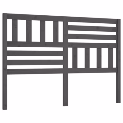 vidaXL Tête de lit Gris, 146x4x100 cm Bois massif de pin