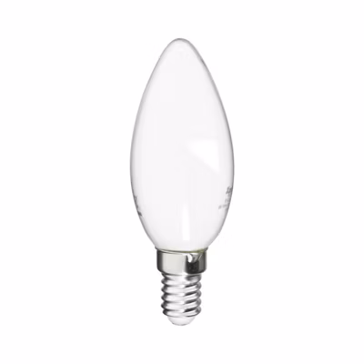 Xanlite – Ampoule Filament LED Flamme Opaque, culot E14, 250 Lumens, conso. 4 W (eq. 25 W), Blanc chaud – RFV250FO
