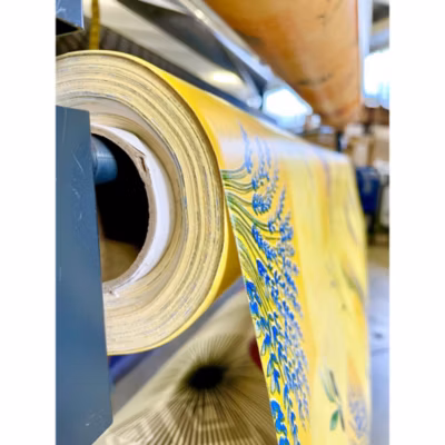 Toile cirée Imprimée Provençale Au mètre 200 x 140 cm jaune