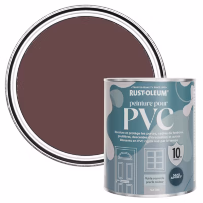 Peinture Violette pour Portes et Fenêtres en PVC, Finition Satinée – RUST-OLEUM – Mûre 750ml