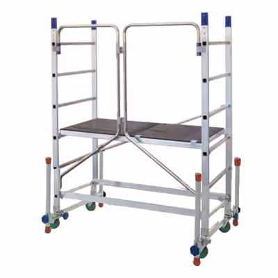 Echafaudage base pliante avec kit dénivelé – Haut. travail max 3.00m – AL205/P/ALT-LIV