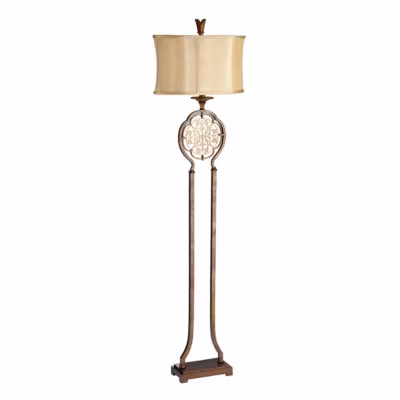 Elstead Marcella – Lampadaire à 1 lumière, bronze britannique, E27