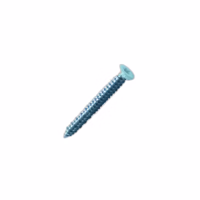 vis béton pour fixation de châssis tête fraisée empreinte torx t30 zingué laqué blanc – 7,5 x 112 mm- vendu par 100