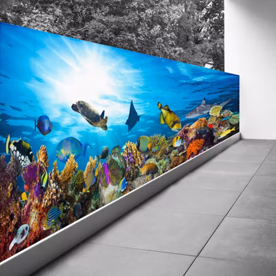 Brise vue Trompe l&rsquo;oeil – 110×330 cm – Océan 3617689699516