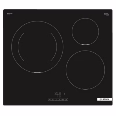 Table de cuisson à induction 60cm 3 feux noir Bosch PIJ611BB5E série 4