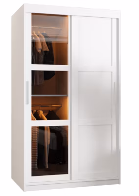 Armoire Dome 3 a portes coulissantes H. 200 x L. 100 x P. 62 2 portes