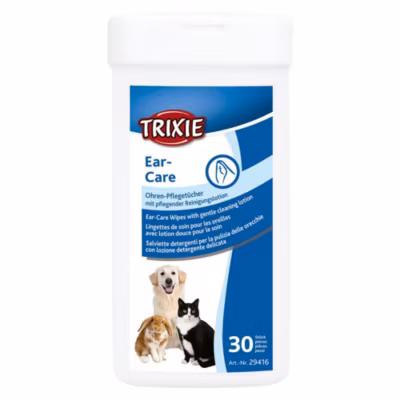 30 Lingettes de soin pour les oreilles pour animaux