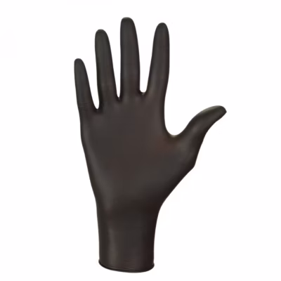 Lot de 5 boites de 100 gants en nitrile jetables – non poudrés – Taille M – Noir – Vivezen